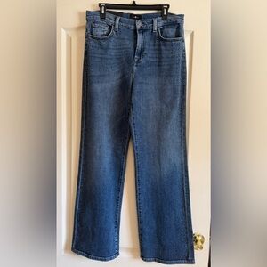 7 For All Mankind Dark Blue  Alexa Flare Embellished Jeans Sz 30 NWT
